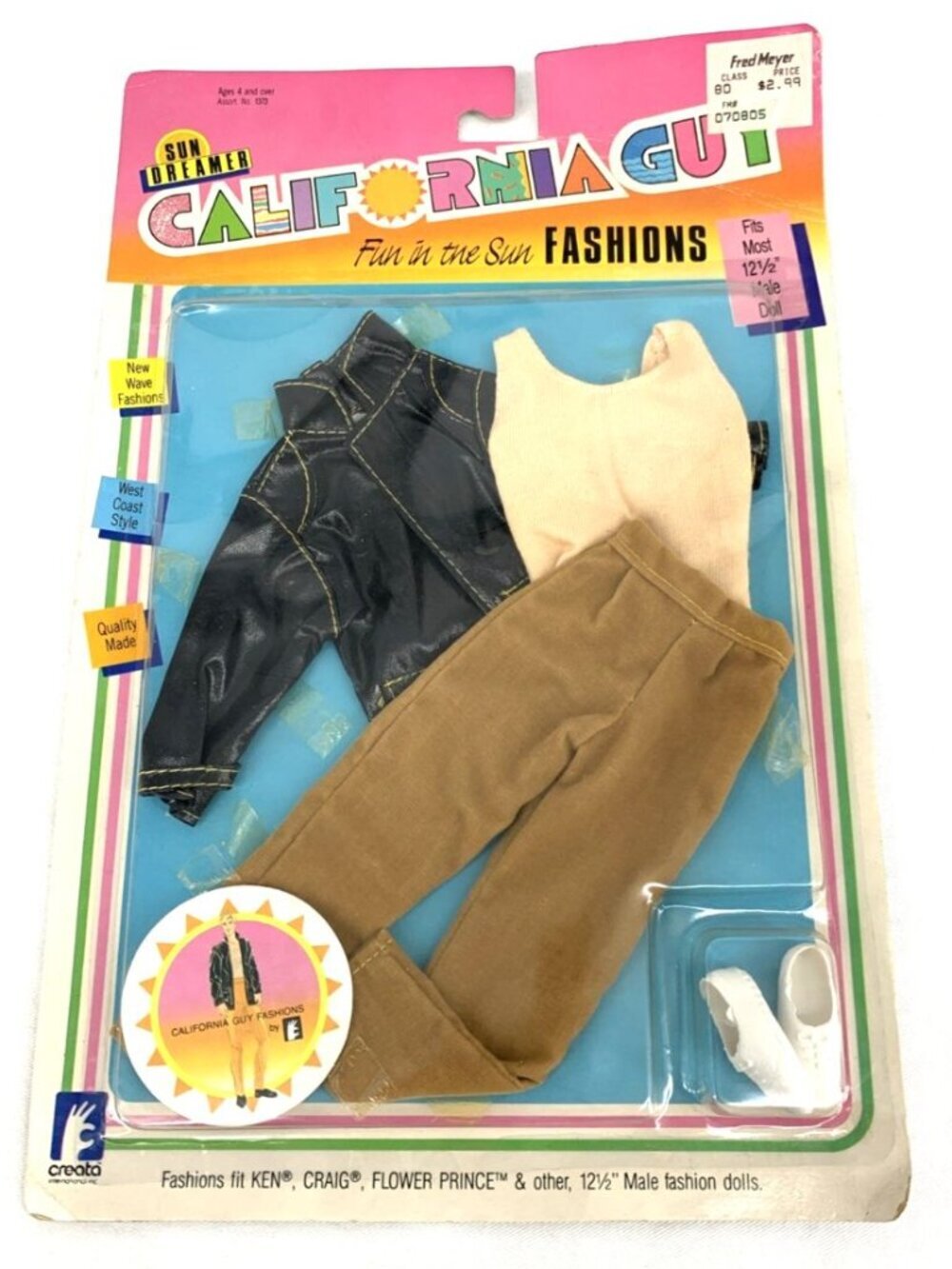 Sun Dreamer California Guy Fun in the Sun Fashions 12 1/2" Doll Ken Craig NOS